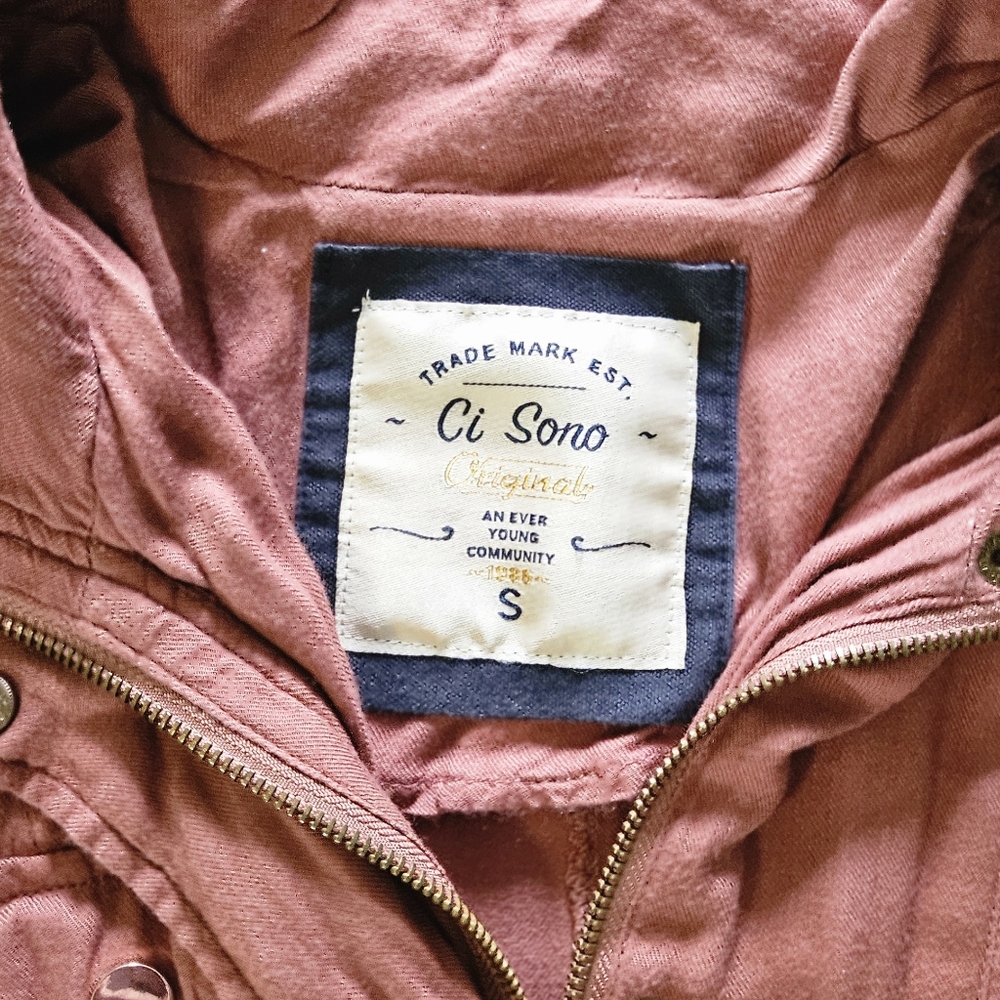 Ci Sono Women's Dusty Rose Utility Jacket‎ - Picture 8 of 9